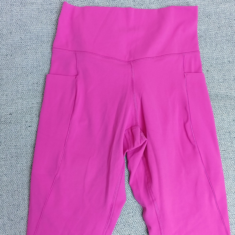 Member's Mark Ankle Leggings Womens XS Pink New High Rise Pockets